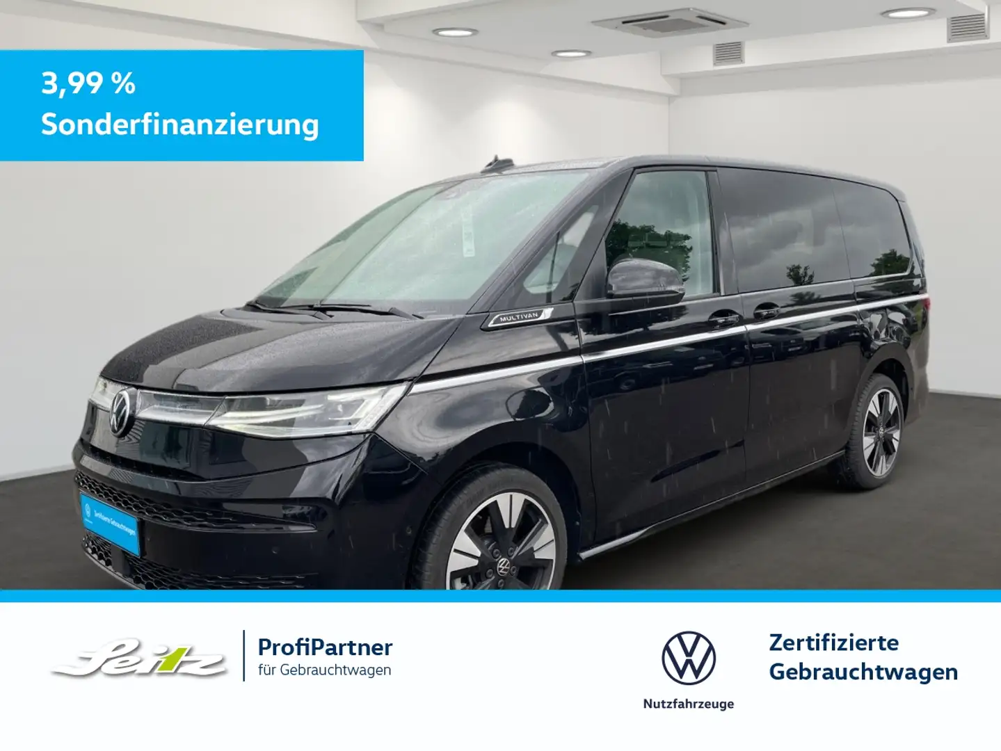 Volkswagen T7 Multivan 1.4 TSI eHybrid LÜ Style *MATRIX*KAMERA*NAVI* Schwarz - 1