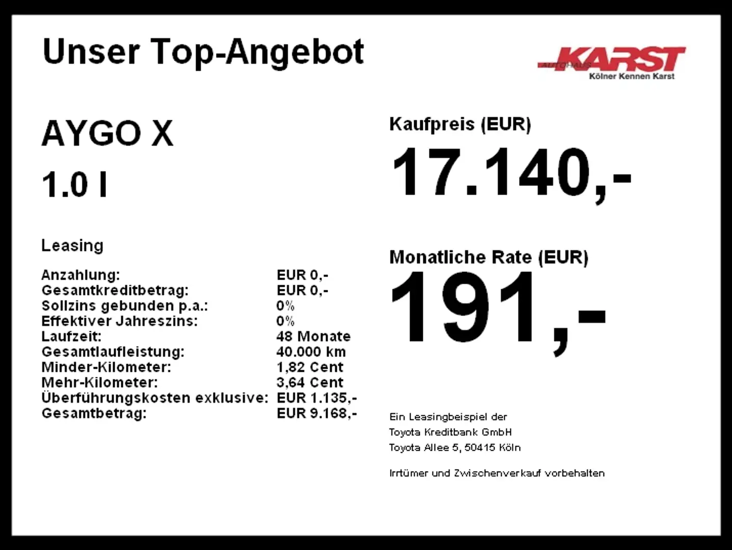 Toyota Aygo X 1.0 l Play 5 M/T ''SOFORT''Android/ Apple Wit - 2