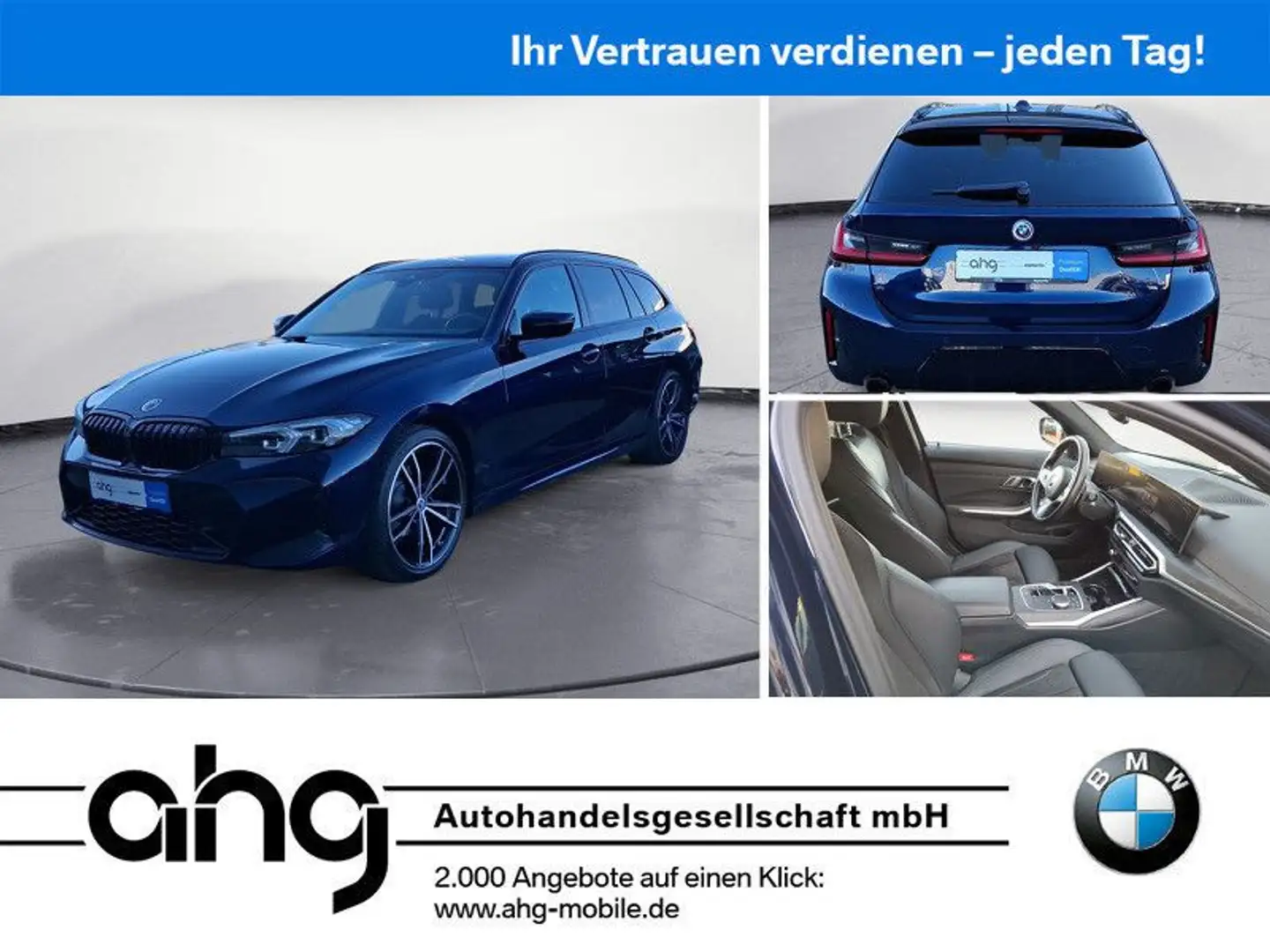 BMW 320 d xDrive Touring Automatic M Sportpaket RFT Blau - 1