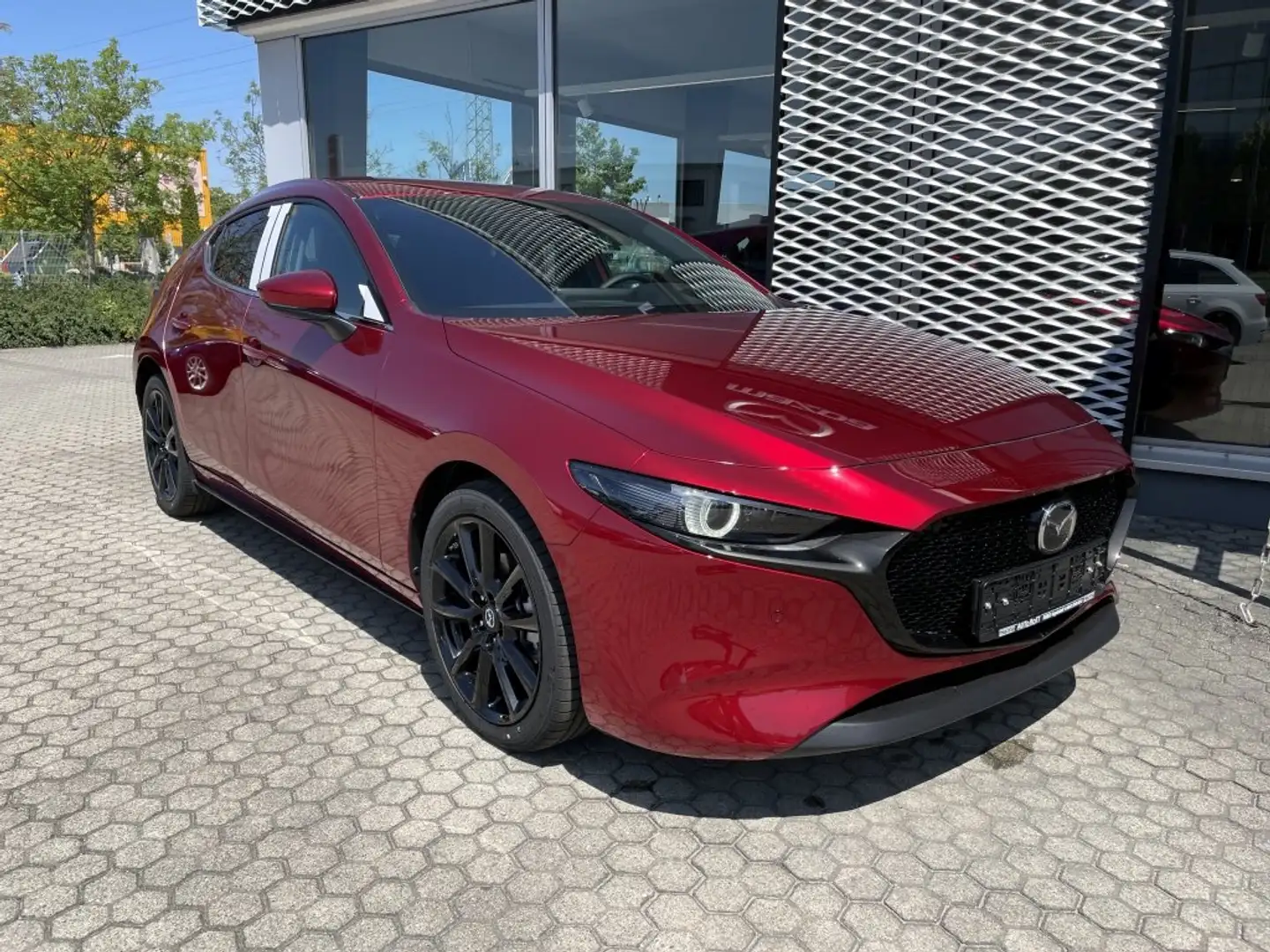 Mazda 3 e-SKYACTIV-X 186 Automatik Exclusive-Line Matrix Rouge - 1