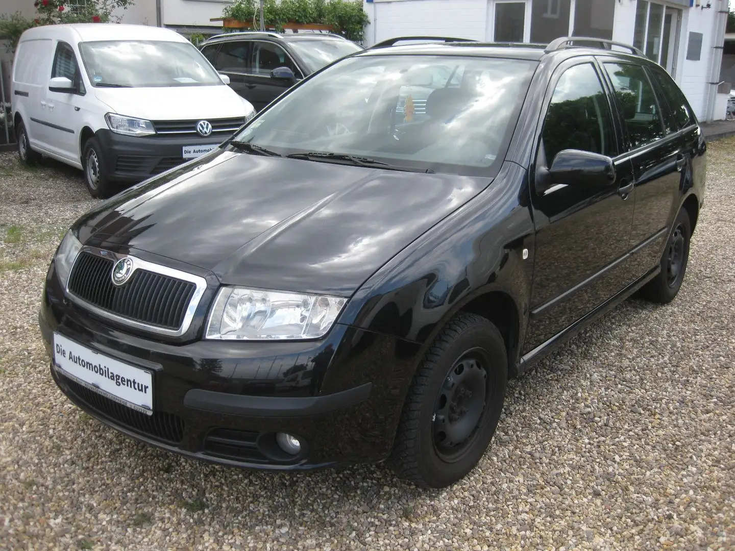 Skoda Fabia Combi Ambiente/Klima/TÜV/1Hd. Fekete - 1