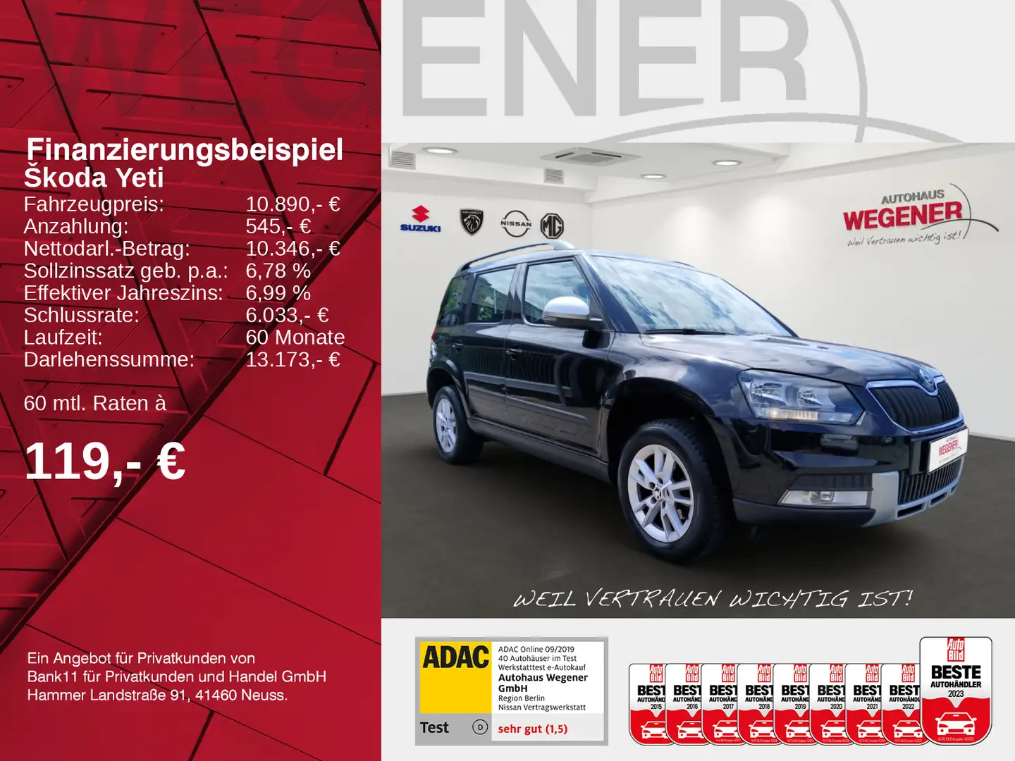 Skoda Yeti YETI TSI 1.2 Klima Sitzheizung Tempomat Einpark. Schwarz - 2