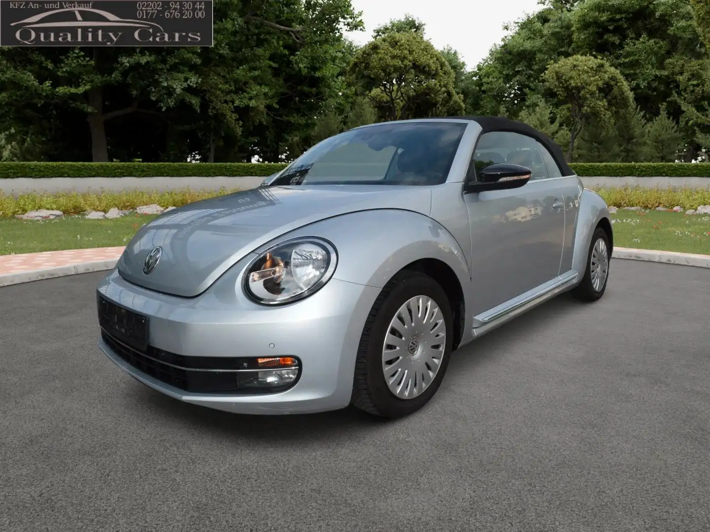 Volkswagen Beetle Cabriolet Club 1,2 77KW  1. Hand  Mwst. Gümüş rengi - 1