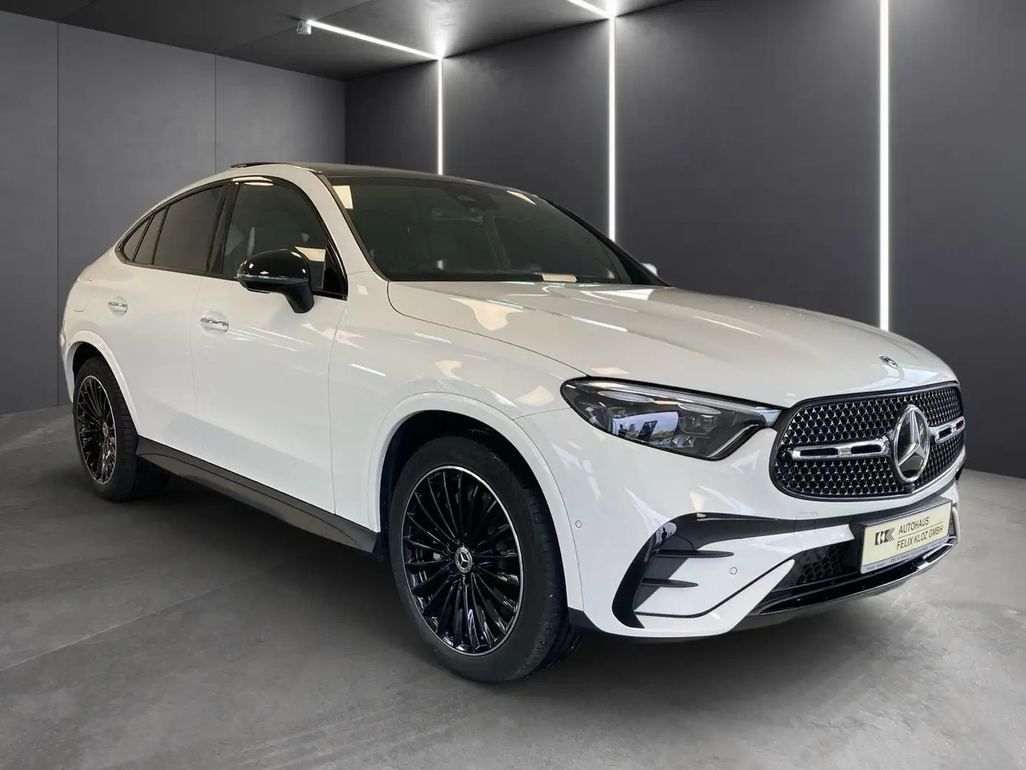 Mercedes-Benz GLC 200 4M Coupe AMG*Pano*STDHZG*AHK*Burm*Night* Blanc - 2