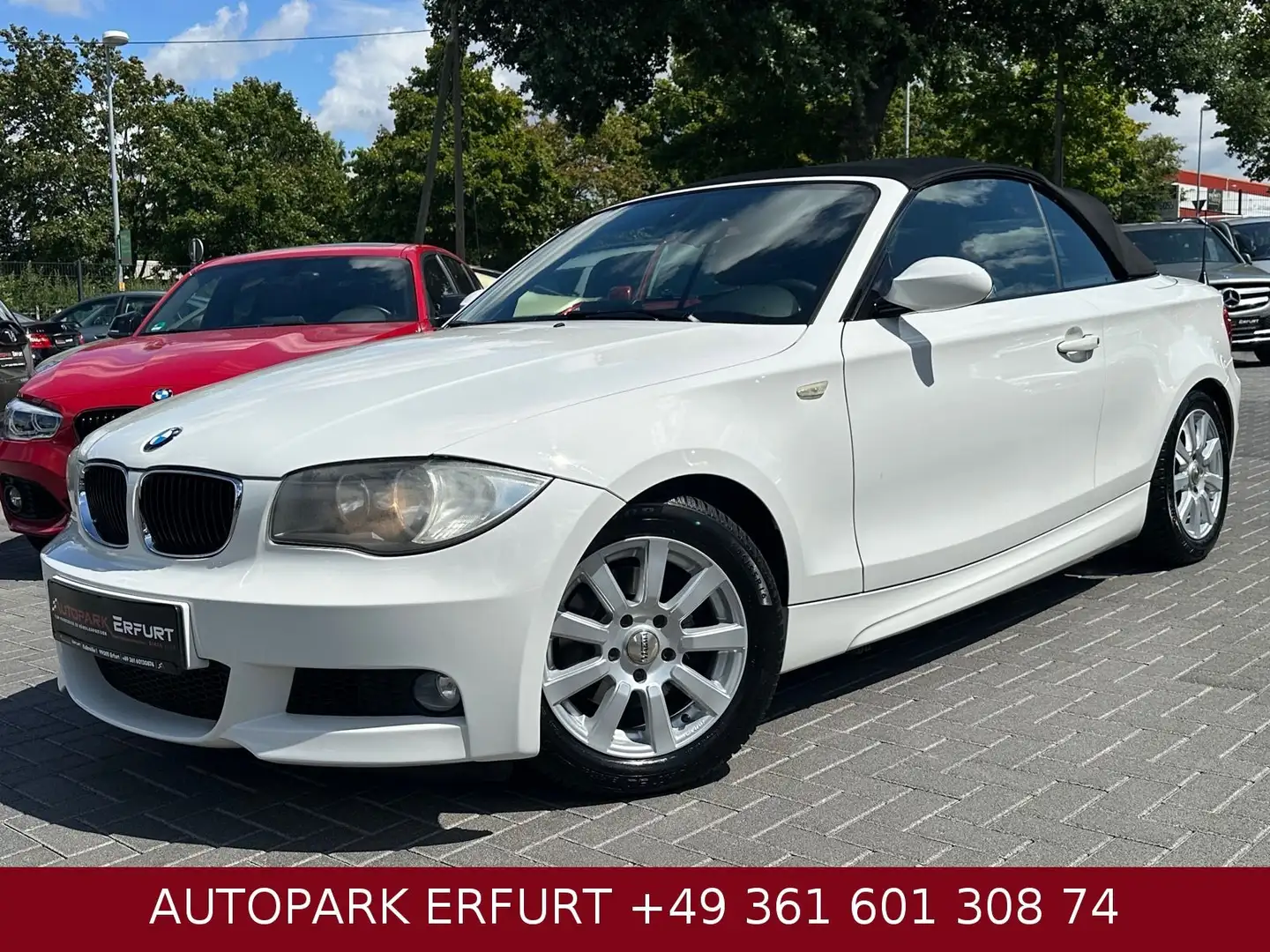 BMW 120 1 Cabrio 120i M-Packet*Leder*Navi*Phone*Temp Alb - 1