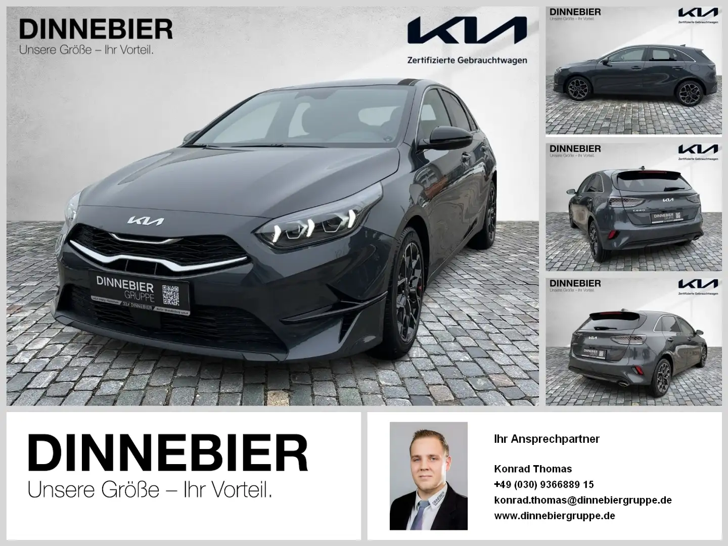 Kia Ceed / cee'd CEED Nightline Edition LED+Kamera+Navi+SHZ Gris - 1