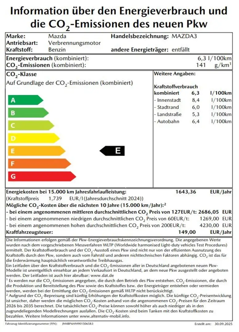 Mazda 3 3 Automatik Exclusive-Line 360 Matrix Navi Head-Up Rouge - 2