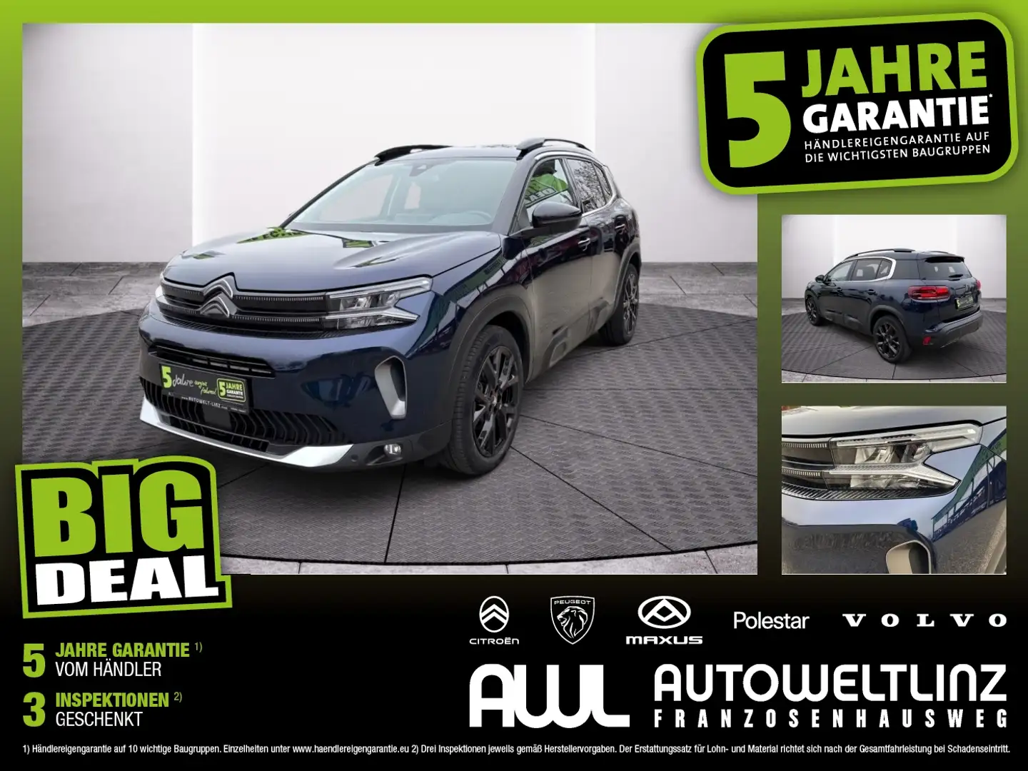 Citroen C5 Aircross BlueHDI 130 EAT8 S Leder+LED+Kamera Azul - 1