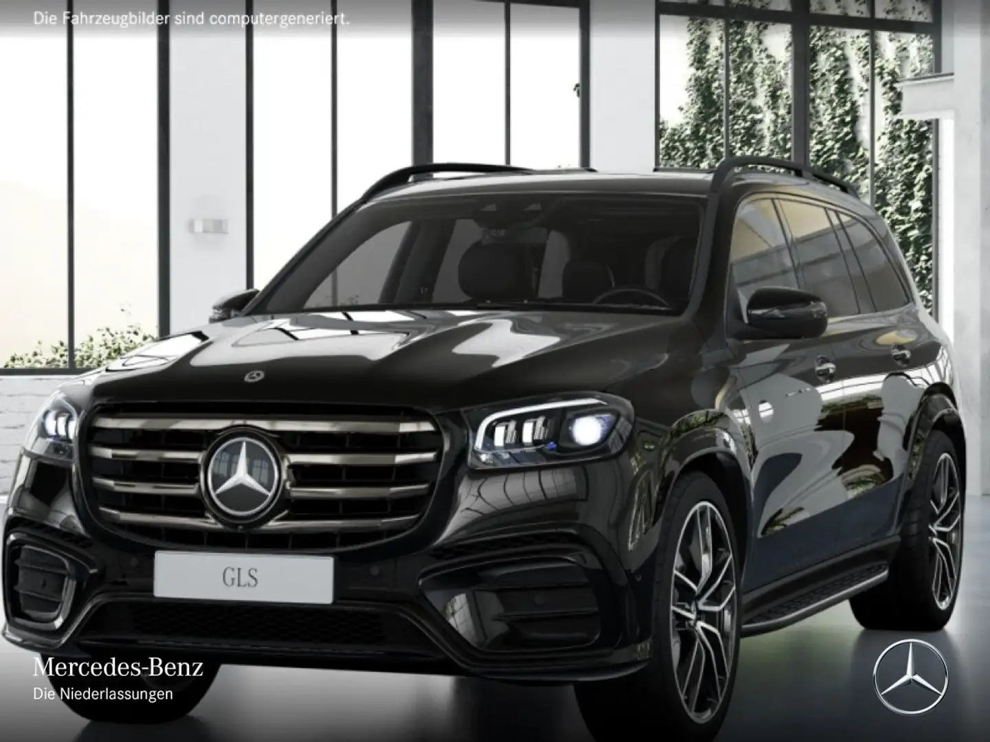 Mercedes-Benz GLS 450 4M AMG+NIGHT+PANO+360+AHK+MULTIBEAM+STHZG Schwarz - 2
