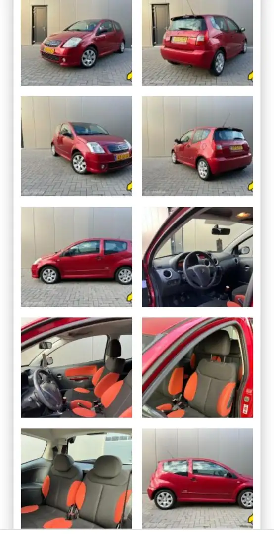 Citroen C2 1.4i VTR Rood - 2