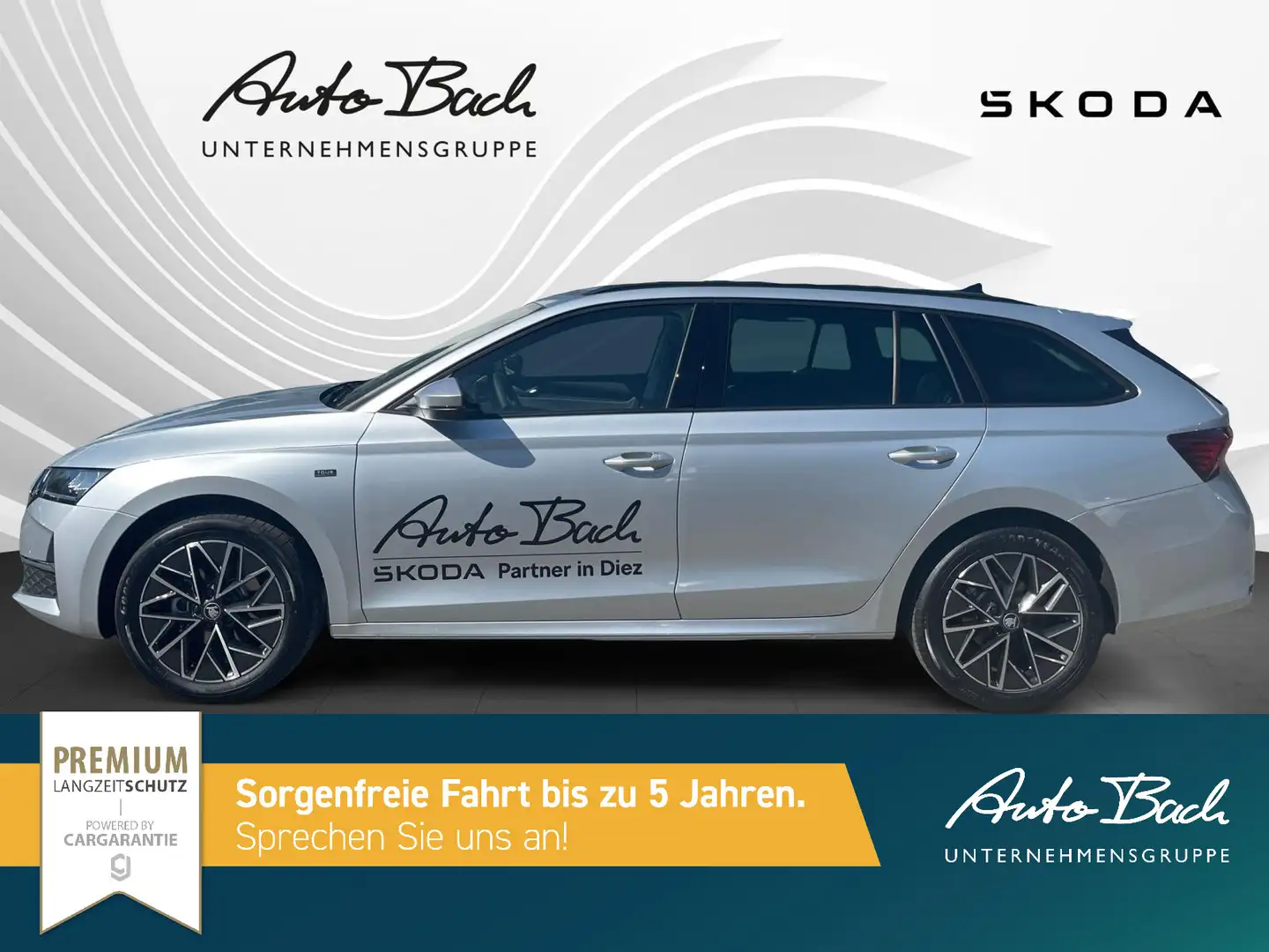 Skoda Octavia Combi 2.0TDI Tour DSG Navi LED ACC AHK Silber - 2