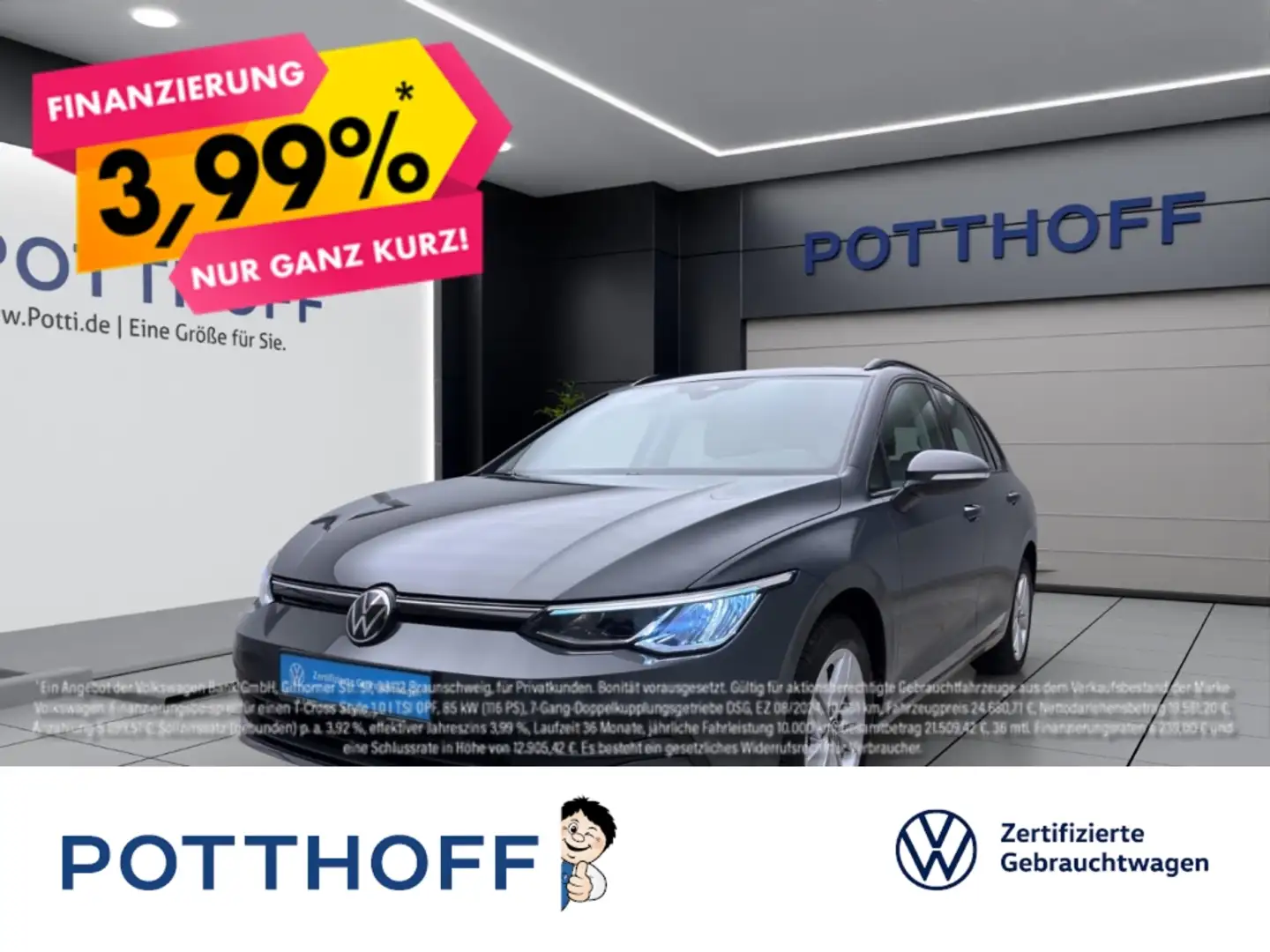 Volkswagen Golf Variant 1.0 TSI LIFE NAVI ACC PDC KLIMA LM16 Grau - 1