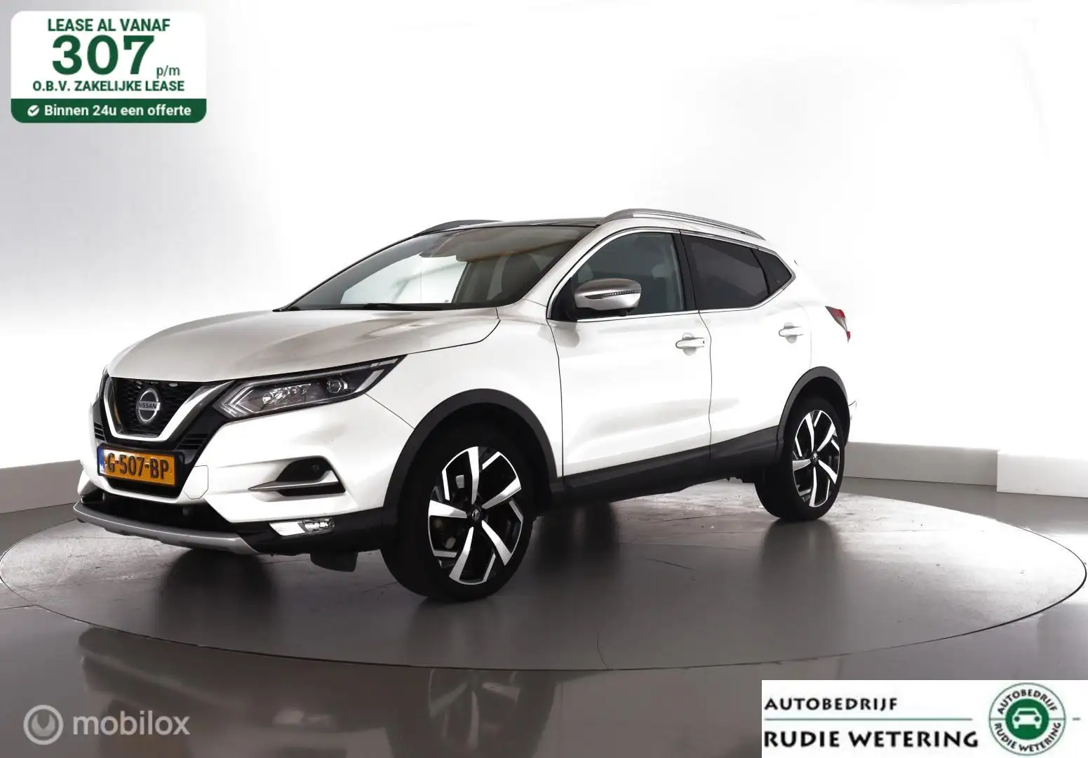 Nissan Qashqai 1.3 DIG-T N-Motion panorama|led|cam 360|nav|dab|lm Weiß - 1