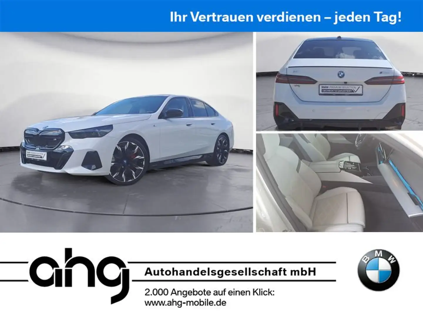 BMW i5 M60 xDrive Bowers&Wilkins Autobahnassistent Blanc - 1