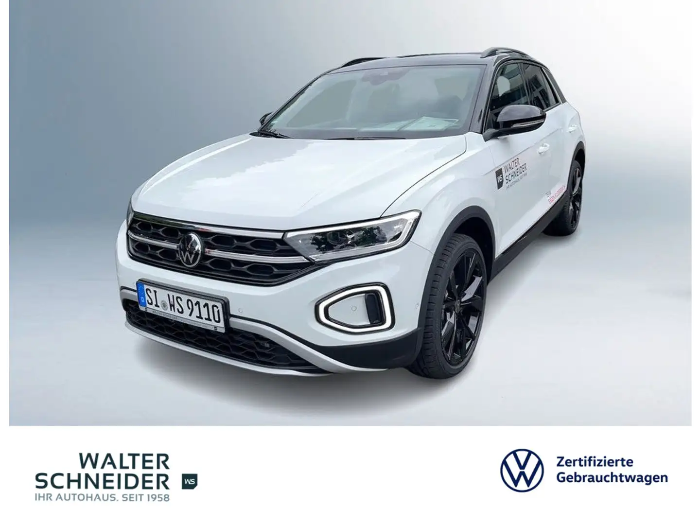 Volkswagen T-Roc Style 1.5 l TSI OPF DSG AHK Navi IQ.Light Weiß - 1