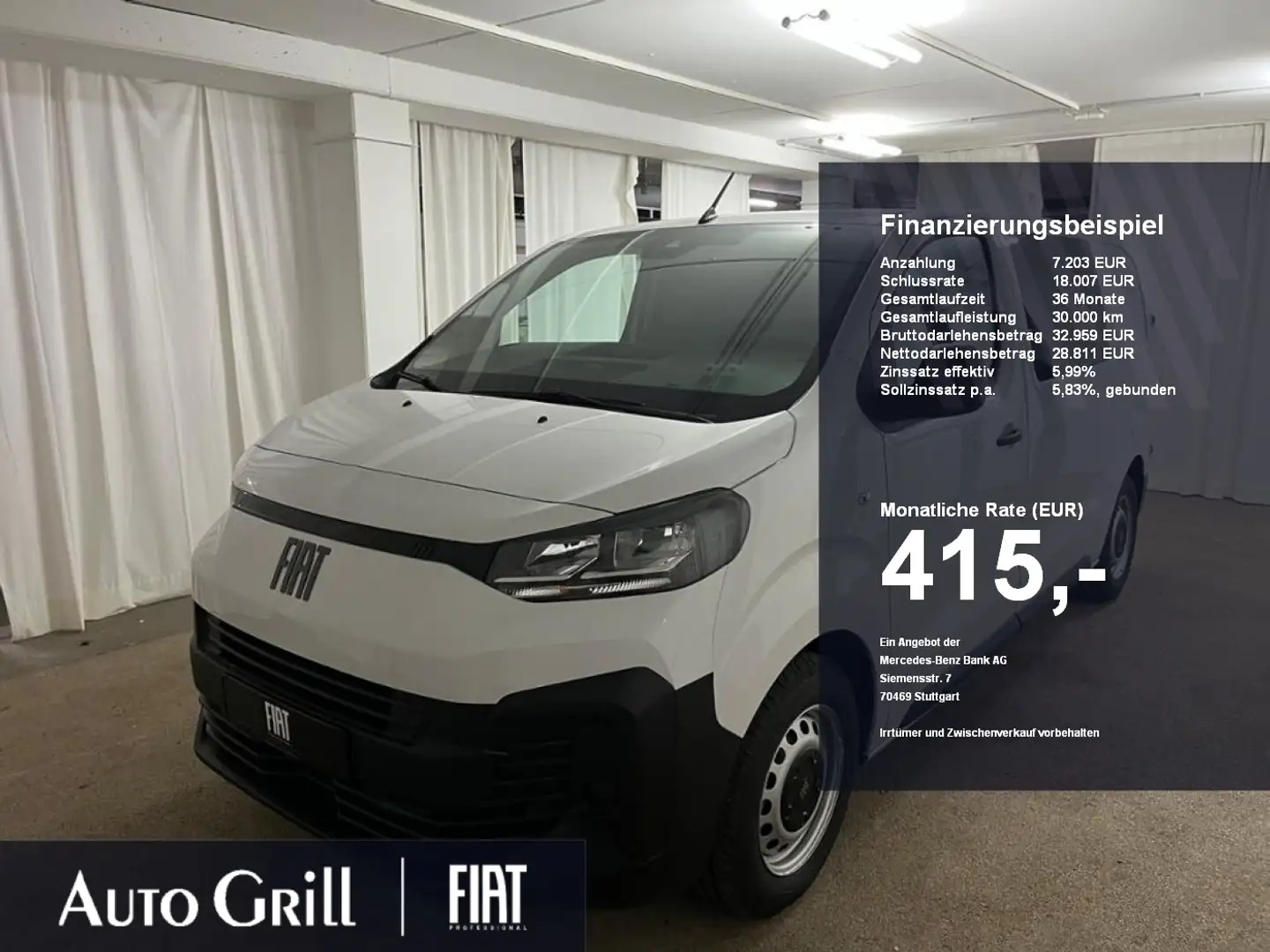 Fiat Scudo L2 Automatik AHK RüKa CarPlay LaderaumHolz Weiß - 1