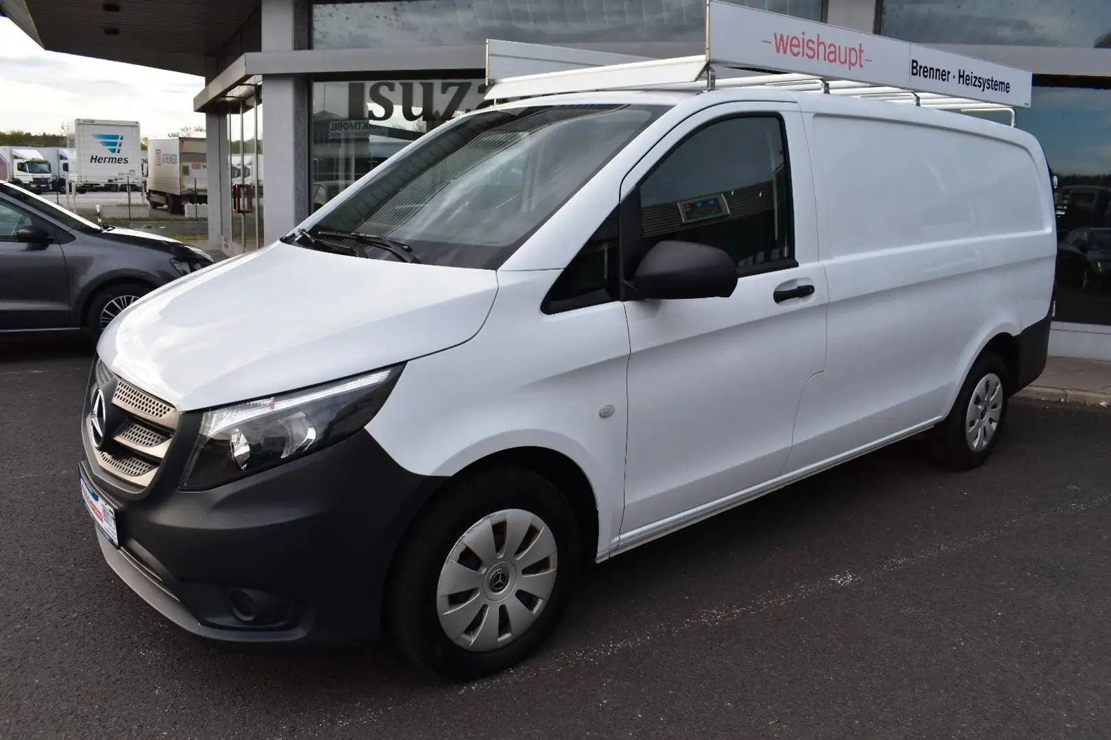 Mercedes-Benz Vito Kasten 114 CDI FWD lang *MWST*KLIMA*AHK* Weiß - 1