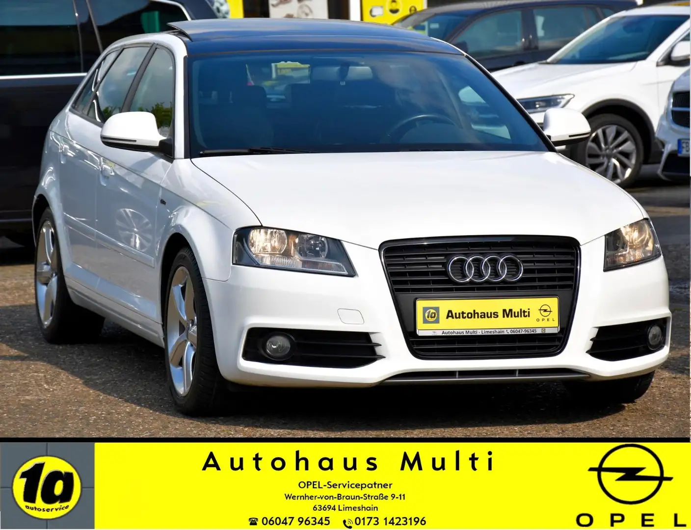 Audi A3 SB 2.0TDI S line plus Pano Klima Sitzh PDC Blanco - 1