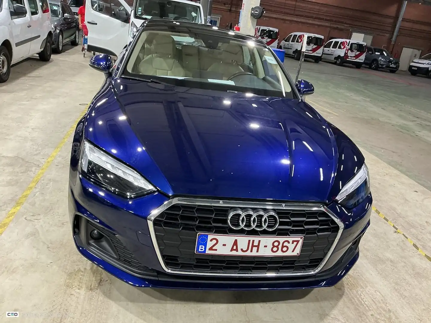 Audi A5 SB 35TFSi STronic EUR6dT *CUIR-PANO-MATRIX-CRUISE* Blau - 2