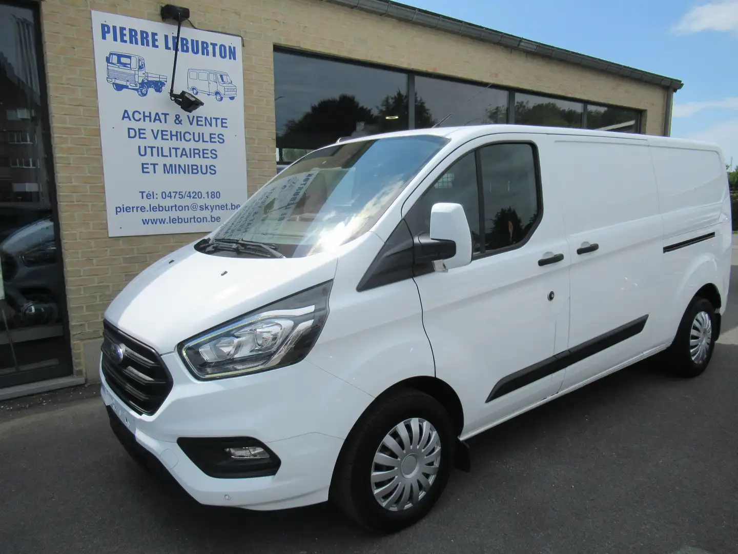 Ford Transit Custom L2, navi, cruis, clim 2PL 13900€+tva/btw Wit - 1