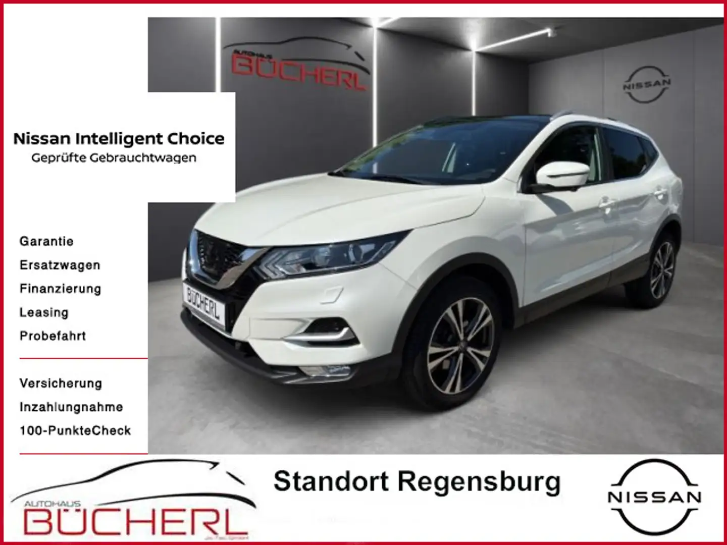 Nissan Qashqai N-Connecta, NAVI, PANO, SHZ, R-Kamera Weiß - 1