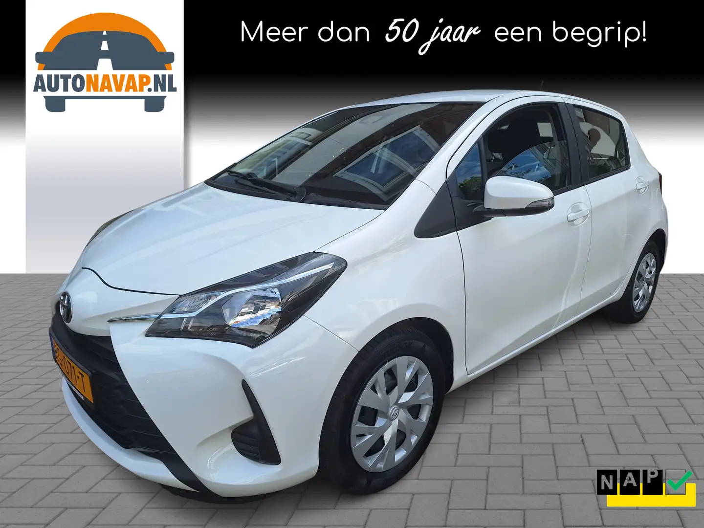 Toyota Yaris 1.0 VVT-i Comfort 5Drs /Airco/Cruise/1e Eig/Garant Wit - 1