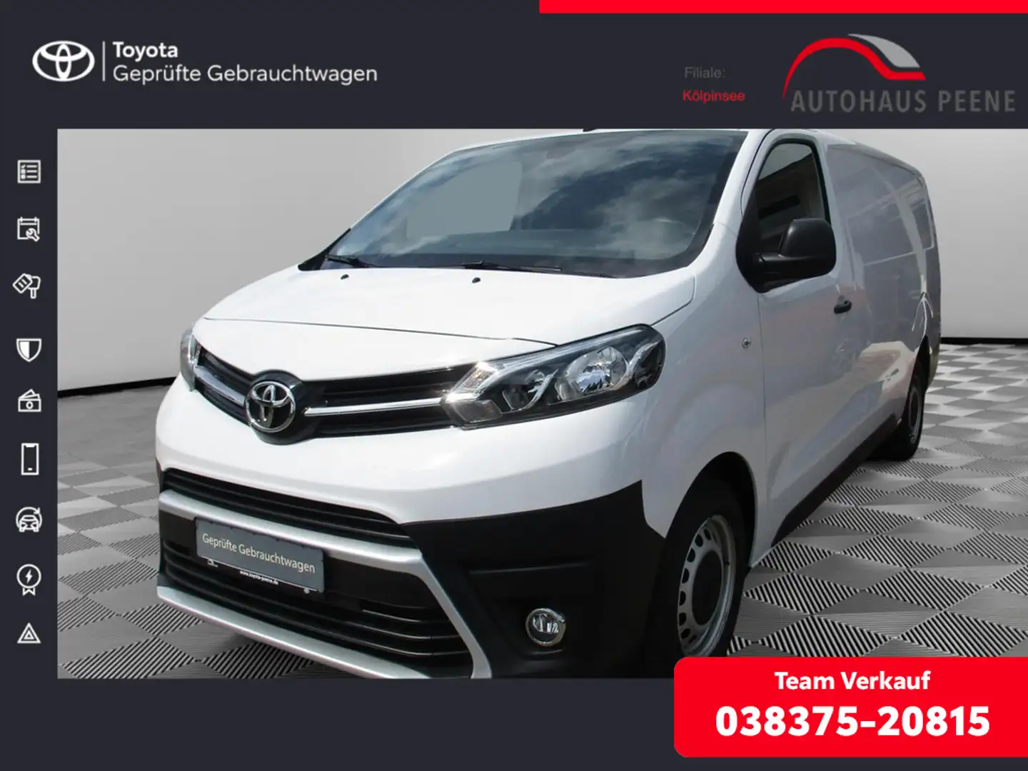 Toyota Proace 2.0 L2 Kasten Meister KLIMA PDC KAMERA Blanco - 1