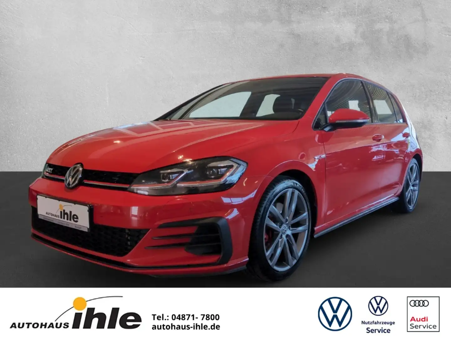 Volkswagen Golf VII 2,0 TSI GTI Sonderlackierung AHK+NAVI+LED+SITZ Rouge - 1