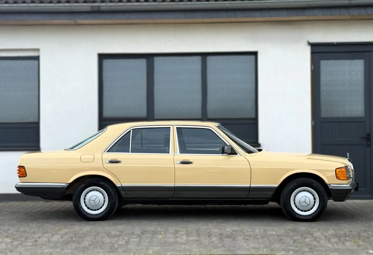 Mercedes-Benz S 500 W126 500 SE | Weizengelb | 61tkm | Gutachten 2, foto 7