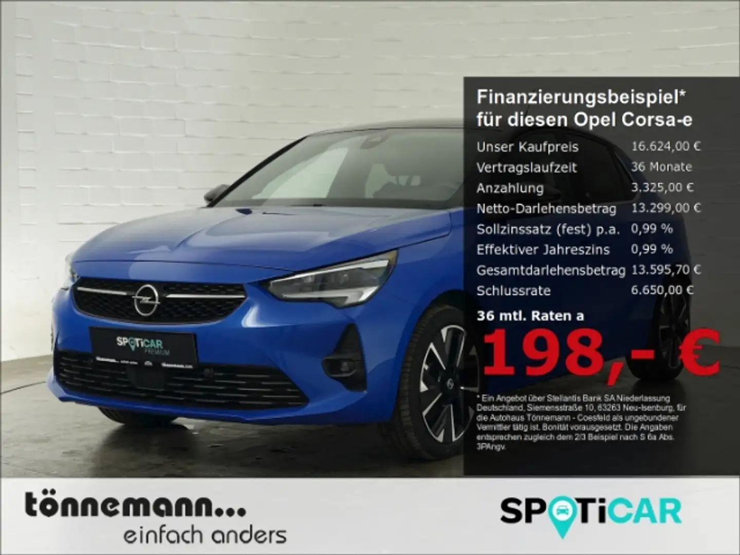 Opel Corsa-e F ULTIMATE 50kWH AT+LED MATRIXLICHT+NAVI+SITZ-/LEN Blau - 1
