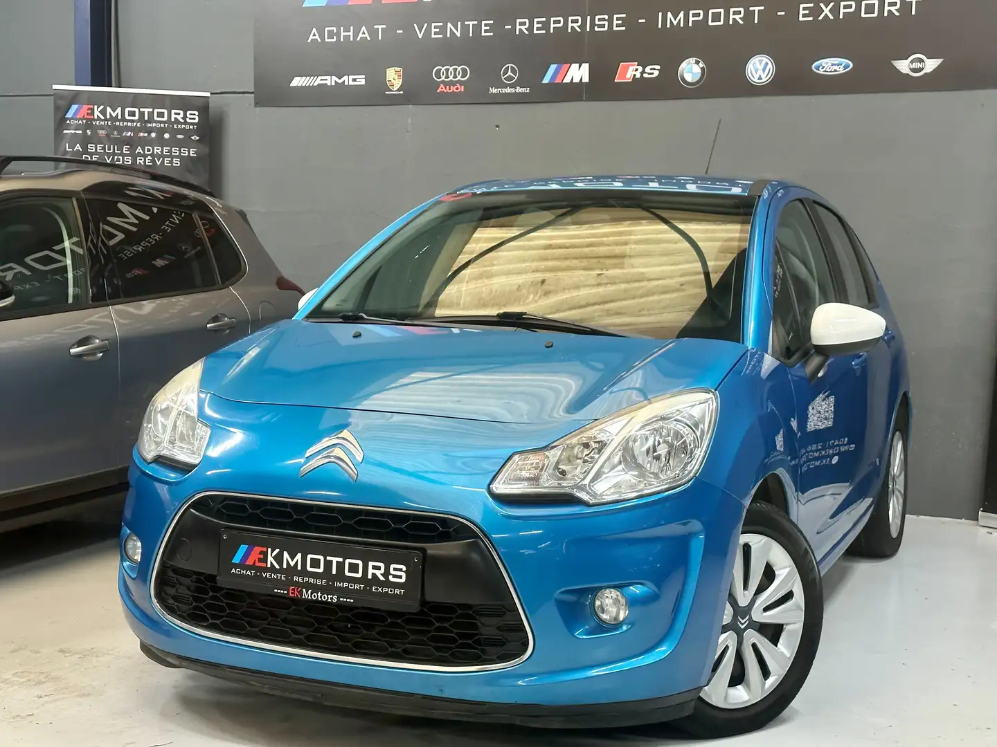 Citroen C3 °EURO-5°BLUETOOTH°V.ELEC°PROPRE Bleu - 2