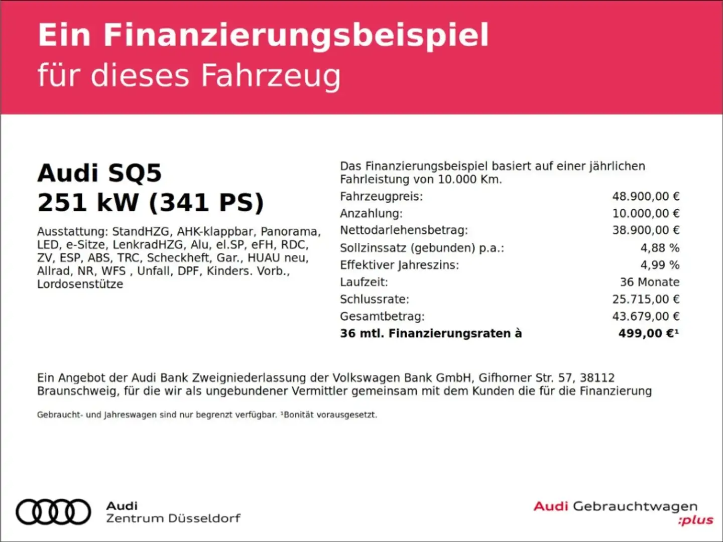 Audi SQ5 TDI s line PANO BUSINESSPAKET ACC AHK Grau - 2