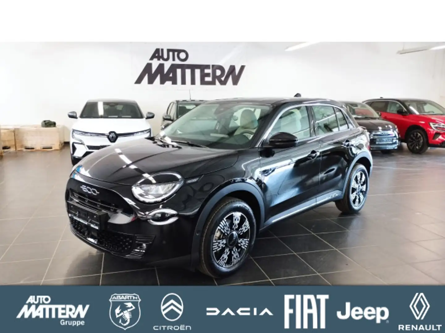 Fiat 600 Hybrid 1.2 T3 74 kW DCT Style-Komfort Paket. Schwarz - 1