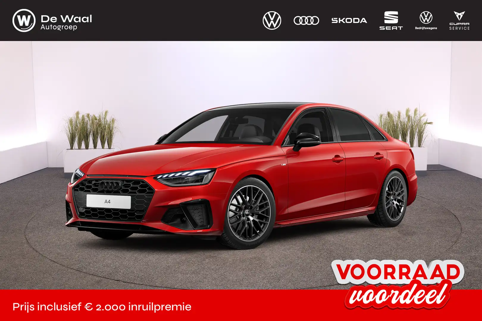 Audi A4 Limousine 35 TFSI S tronic S edition Competition Rood - 1
