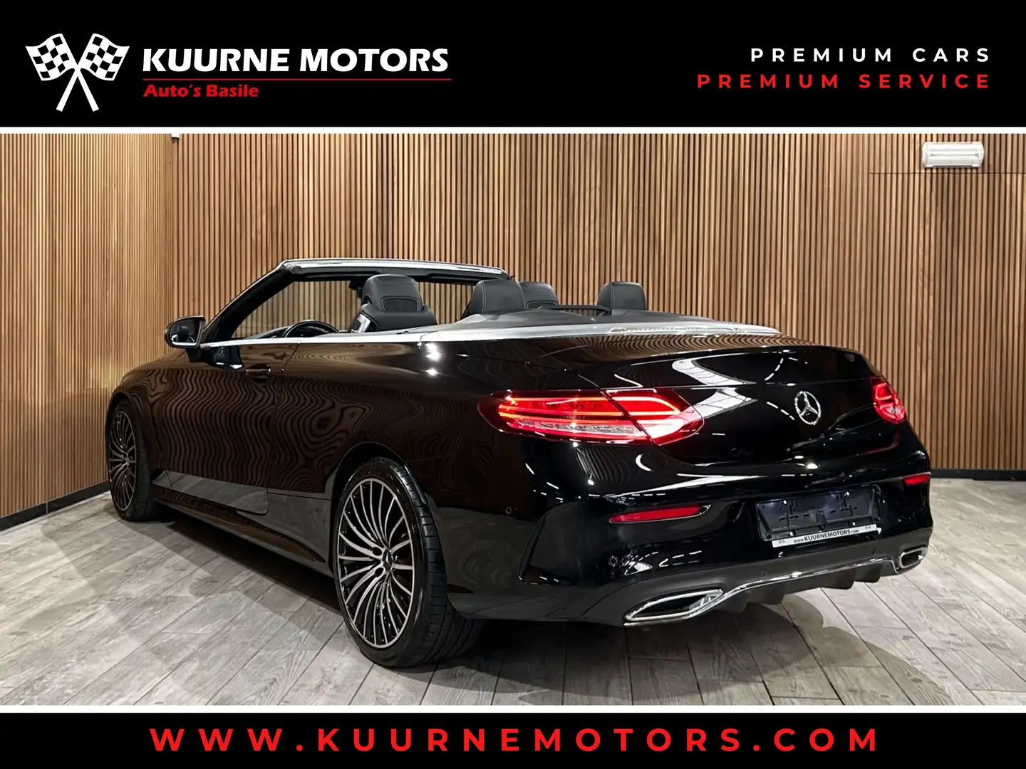 Mercedes-Benz C 220 d Cabrio AMG Line Alu19\/Cam/Led/Gps *1j garantie* Zwart - 2