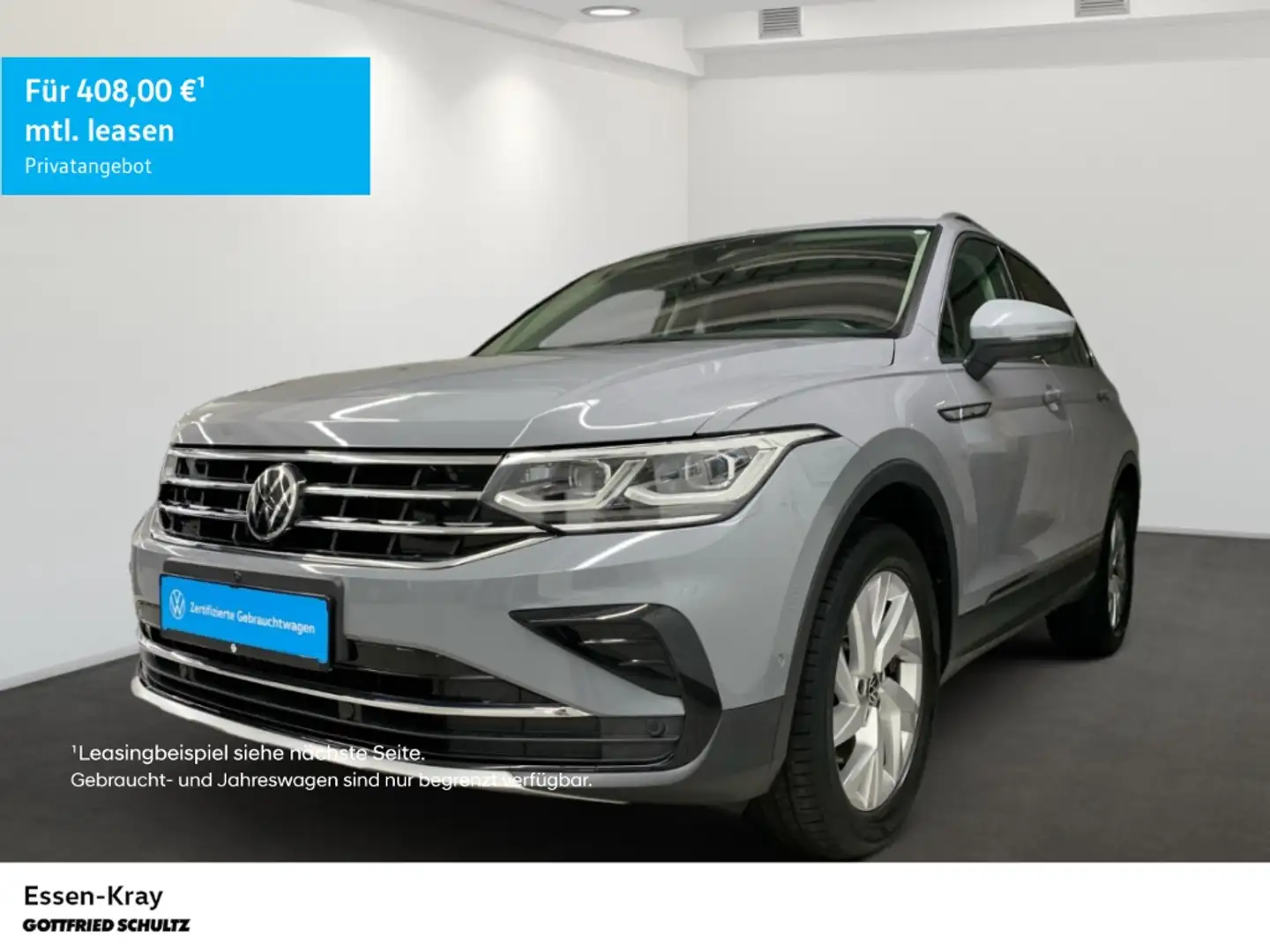 Volkswagen Tiguan Elegance 4Motion 2.0 TDI DSG Leder HUD DCC Grau - 1