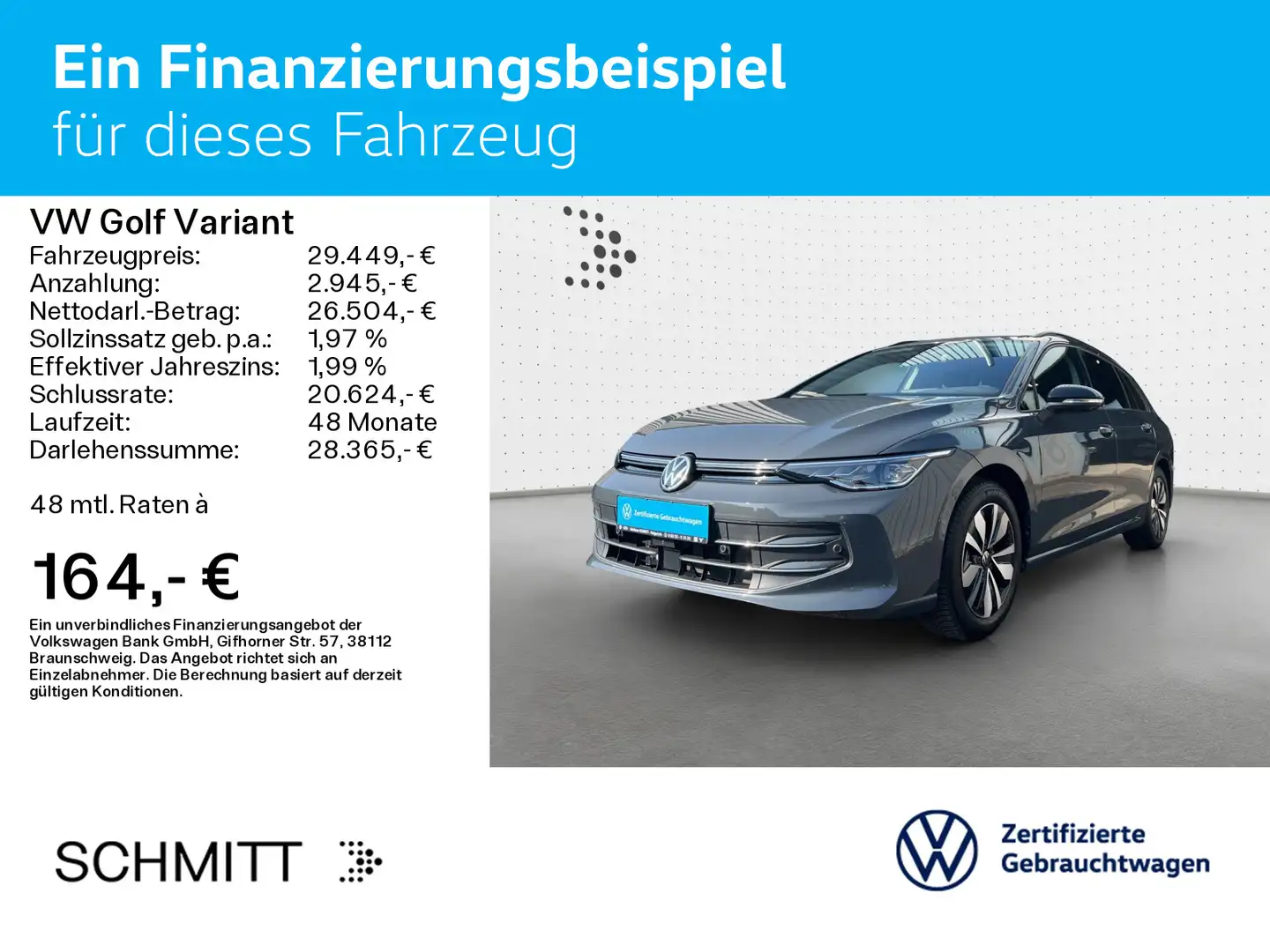 Volkswagen Golf Variant Golf VIII Variant 2.0 TDI DSG GOAL*IQ.LIGHT*AHK* Gris - 2