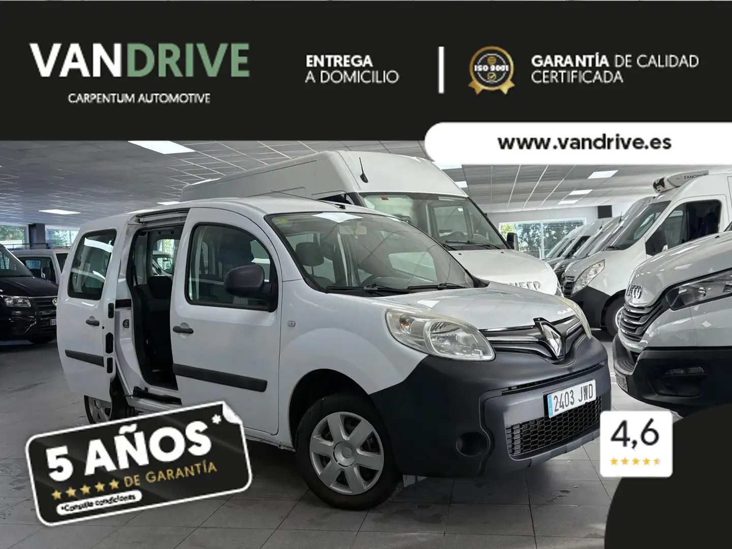 Renault Kangoo Combi Profesional N1 Energy dCi 90 Euro 6 Blanc - 2