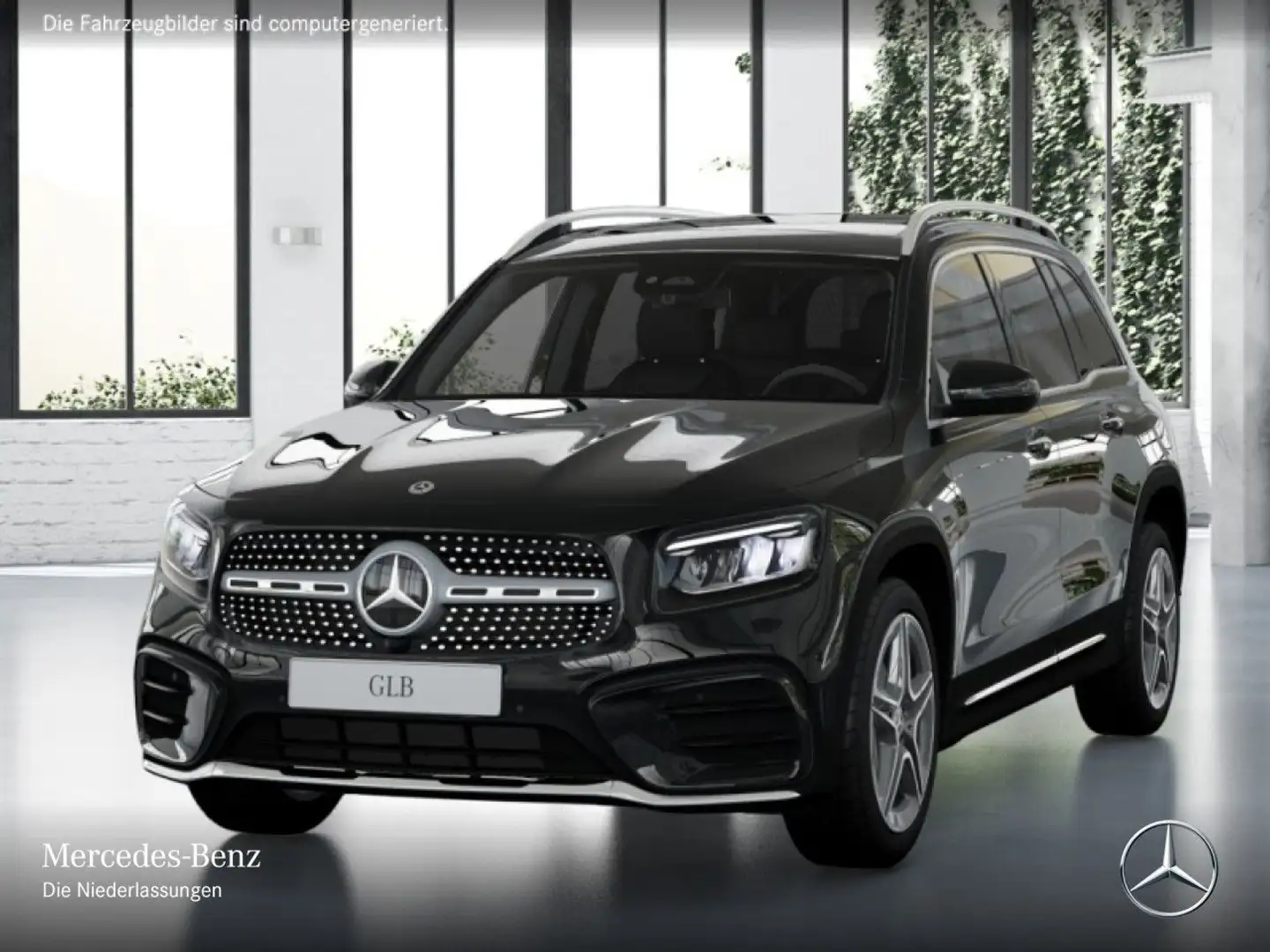Mercedes-Benz GLB 200 AMG+PANO+360°+AHK+LED+TOTW+KEYLESS+7G Schwarz - 2
