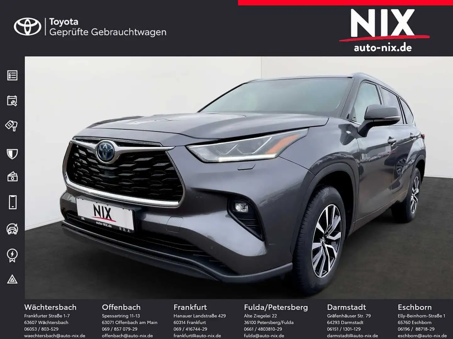 Toyota Highlander 2.5 Hybrid Executive KAMERA NAVI Grau - 1