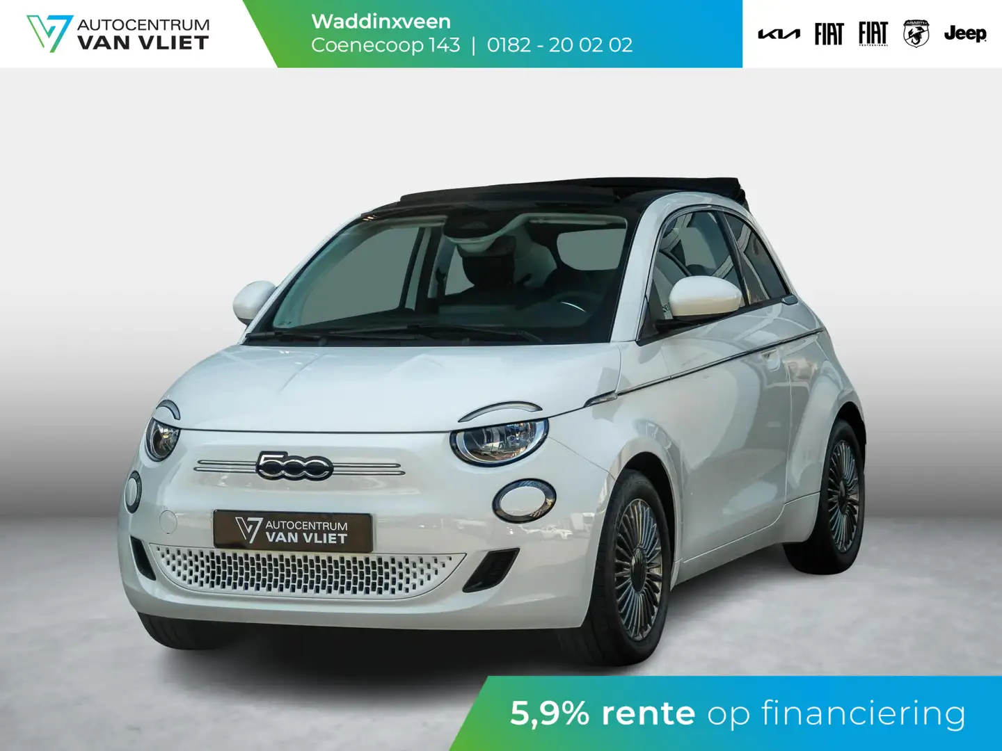 Fiat 500e 42 kWh Cabrio | Pack Style Wit - 1