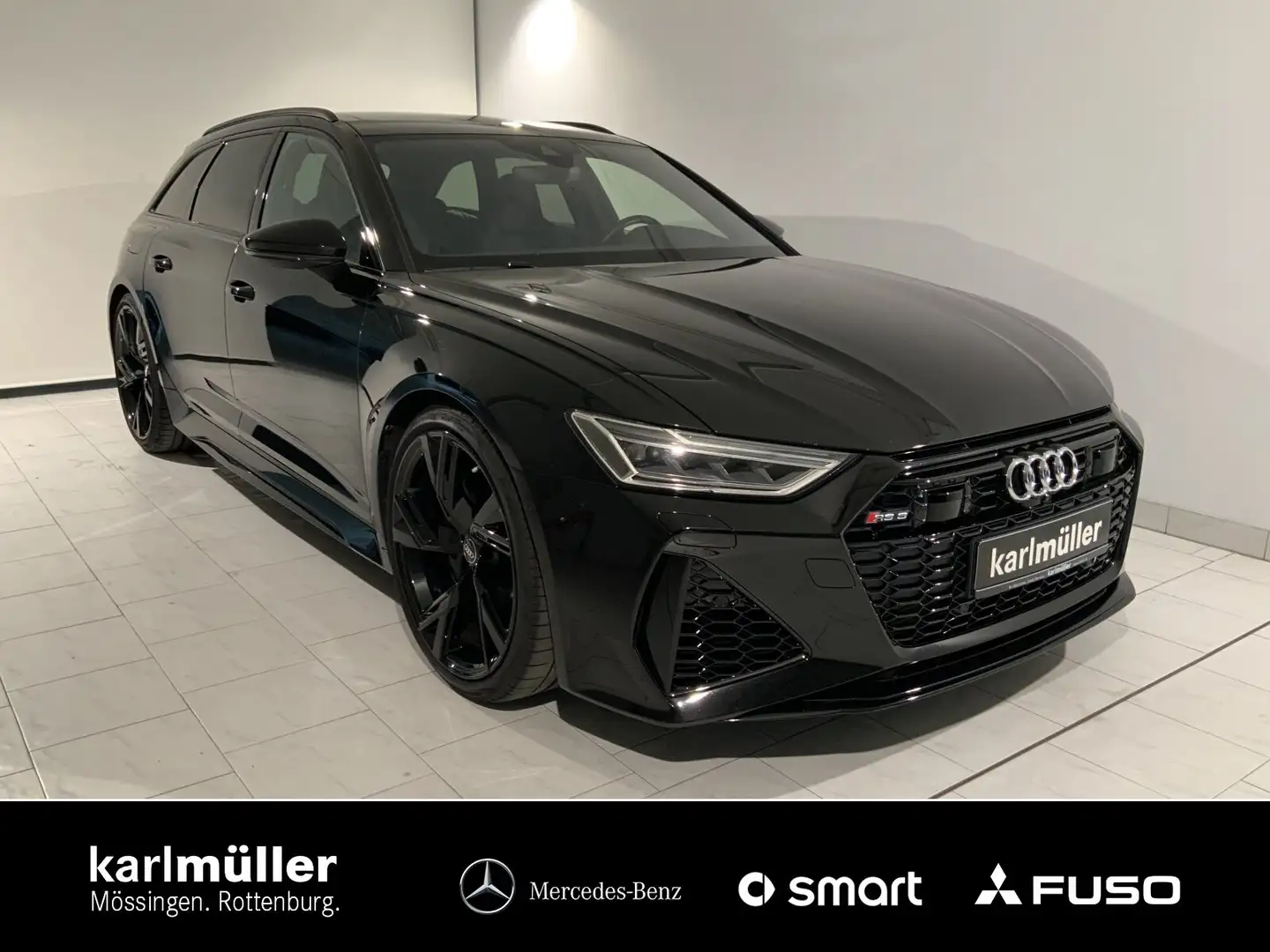 Audi RS6 RS 6 Avant 4.0 TFSI quattro +Pano+Distr+HeadUp Zwart - 1