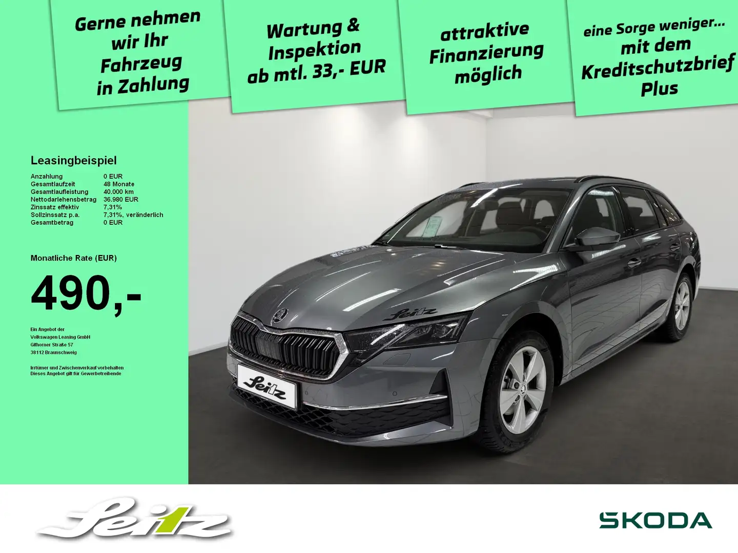 Skoda Octavia Combi 2.0 TDI Selection *MATRIX*NAVI*KAMERA* Grau - 1