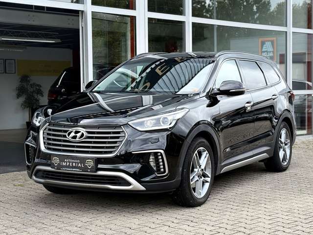 Imagine Hyundai Grand Santa Fe blue Premium 4WD 7-SITZER