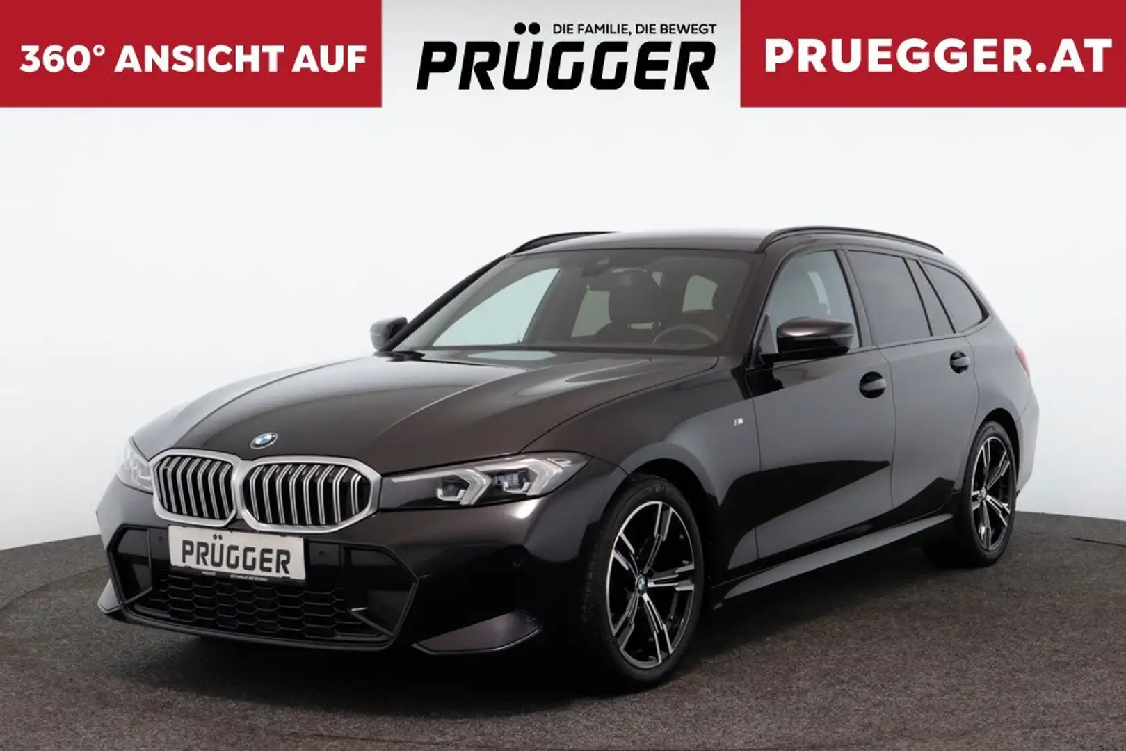 BMW 318 d 48V Touring Autom M-SPORT CURVED FACELIFT Schwarz - 1