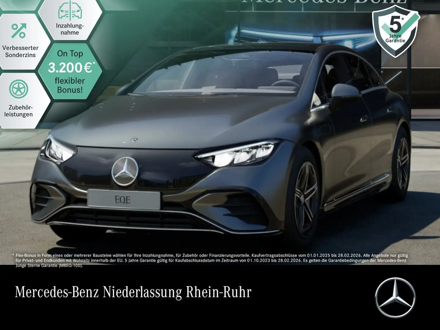 Mercedes-Benz EQE 300 AMG Pano Distr. LED Kamera Spurhalt-Ass Grau - 1