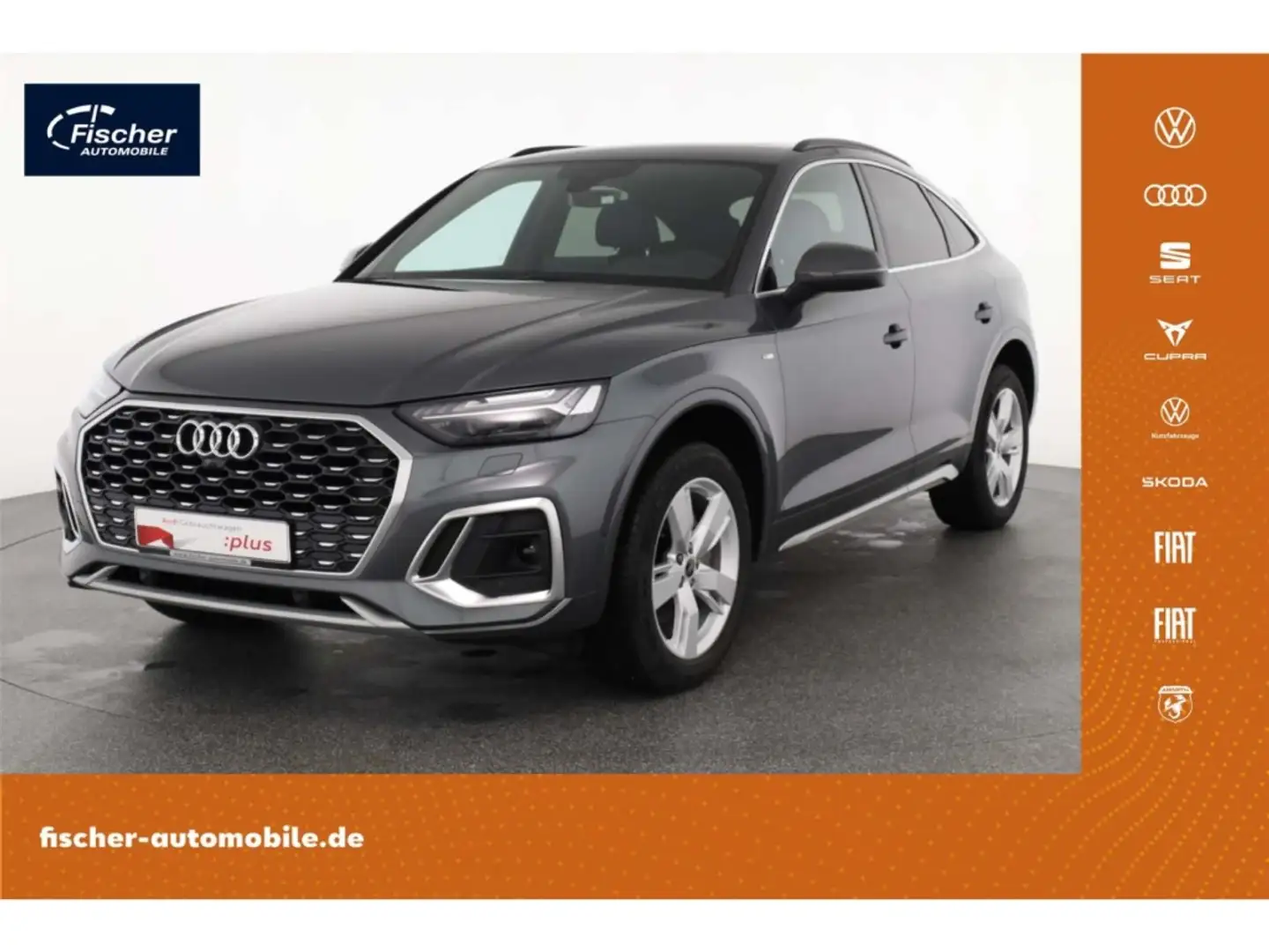 Audi Q5 Sportback 40 TDI quattro S Line AHK/P-Dach Grau - 1
