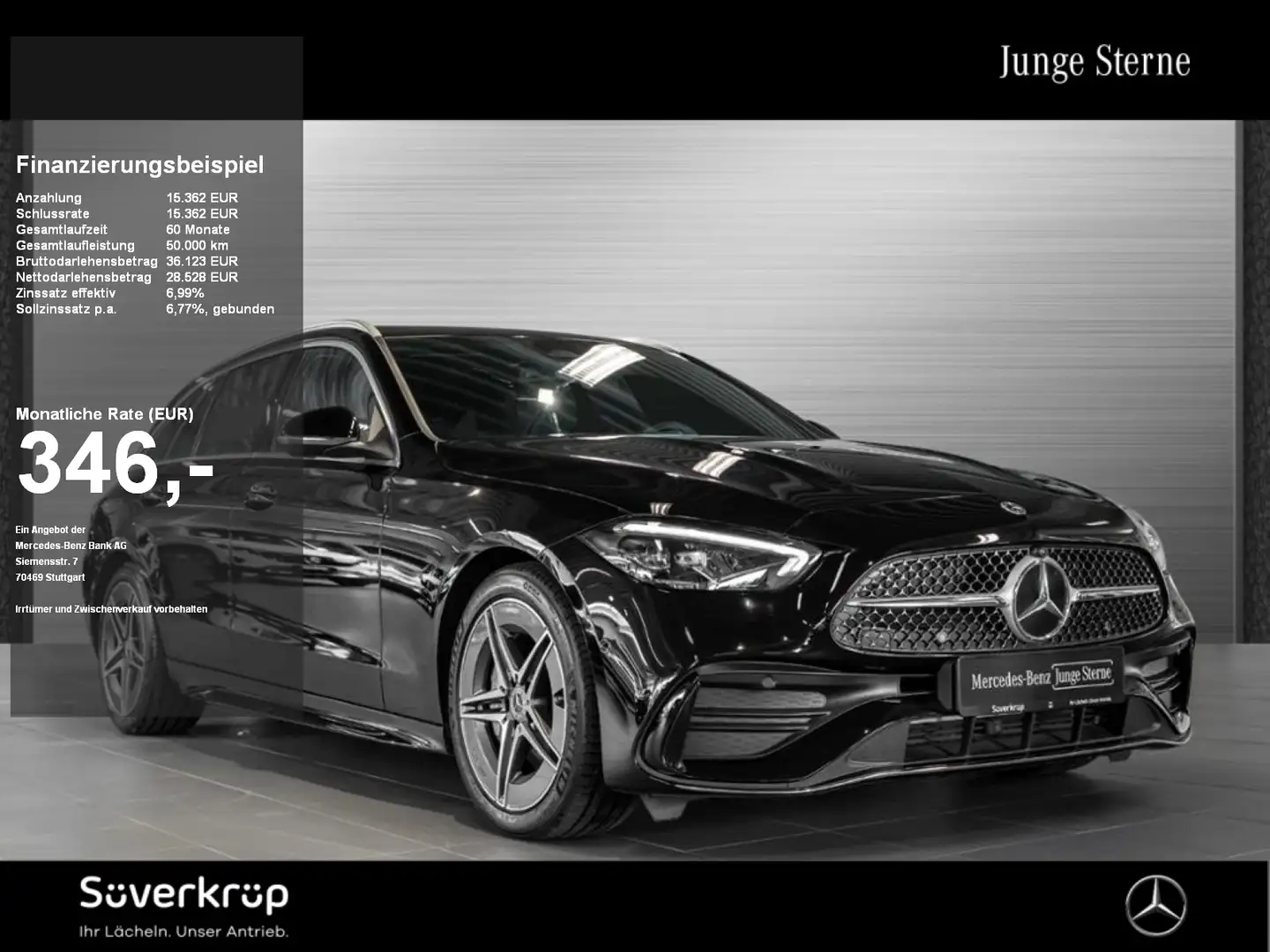 Mercedes-Benz C 300 T // AMG SPUR AHK KAMERA SHZ Schwarz - 1