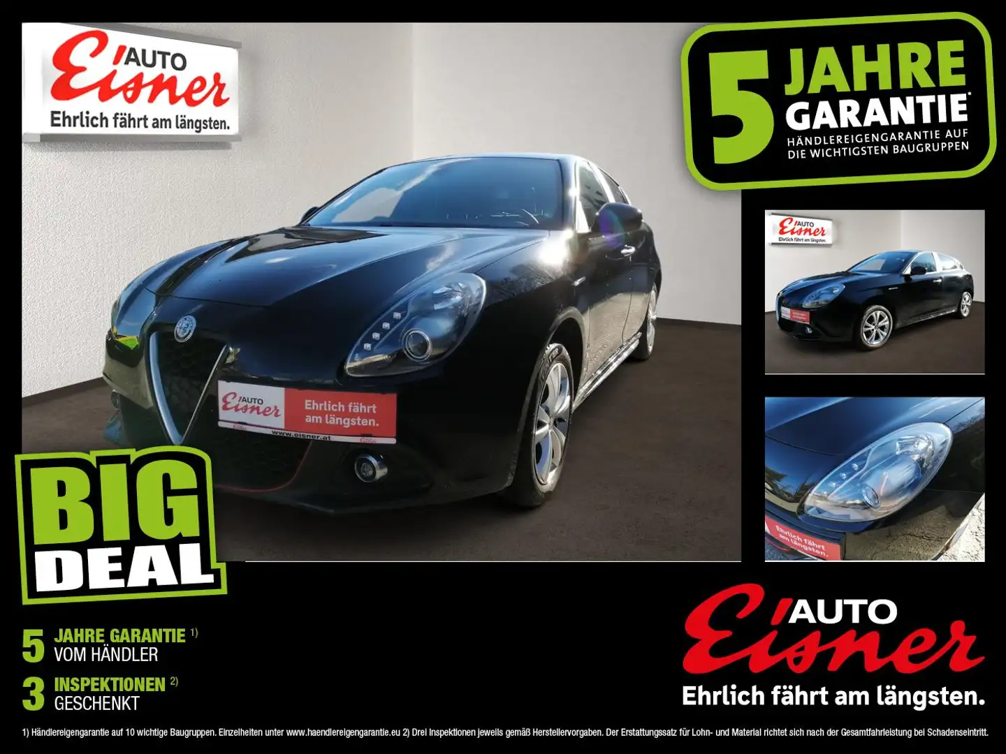 Alfa Romeo Giulietta 1.4 TB SPORT Sehr gut ausgestattet Schwarz - 1