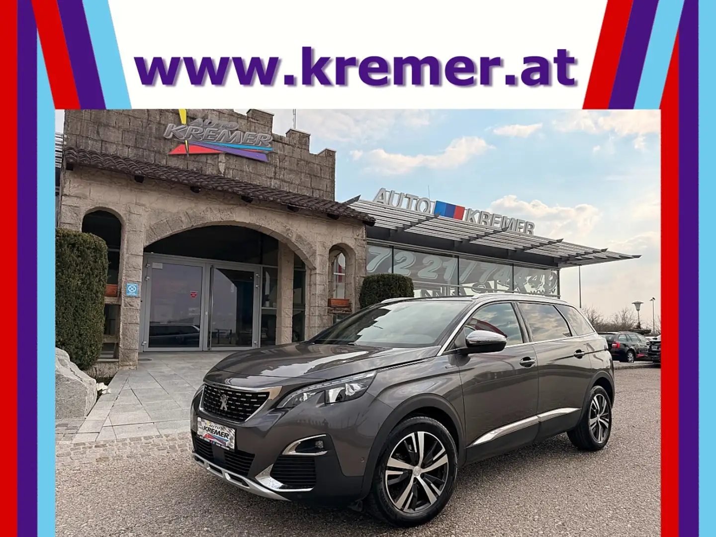 Peugeot 5008 1,6 BlueHDI 120 S&S EAT6 GT Line/7-SITZE/TWA/SH... Grau - 1